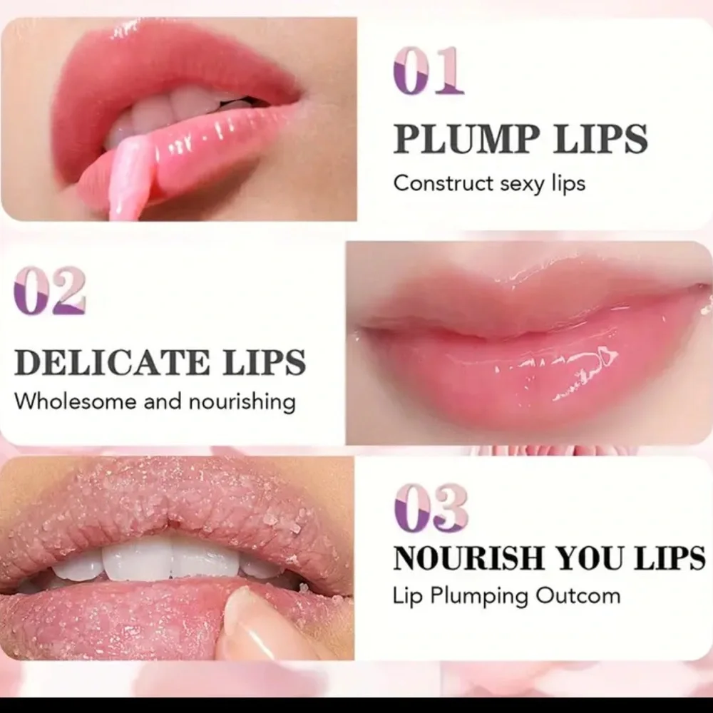 Juicy Lips Trio Set - Pink and Clear. New in Box